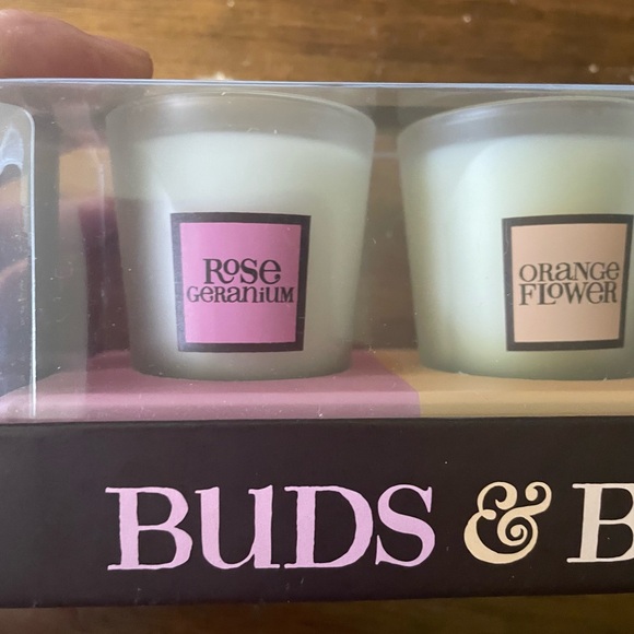 New White Barn Candle Buds & Blossoms Candle Set Orange Rose Geranium Tuberose - Picture 6 of 9